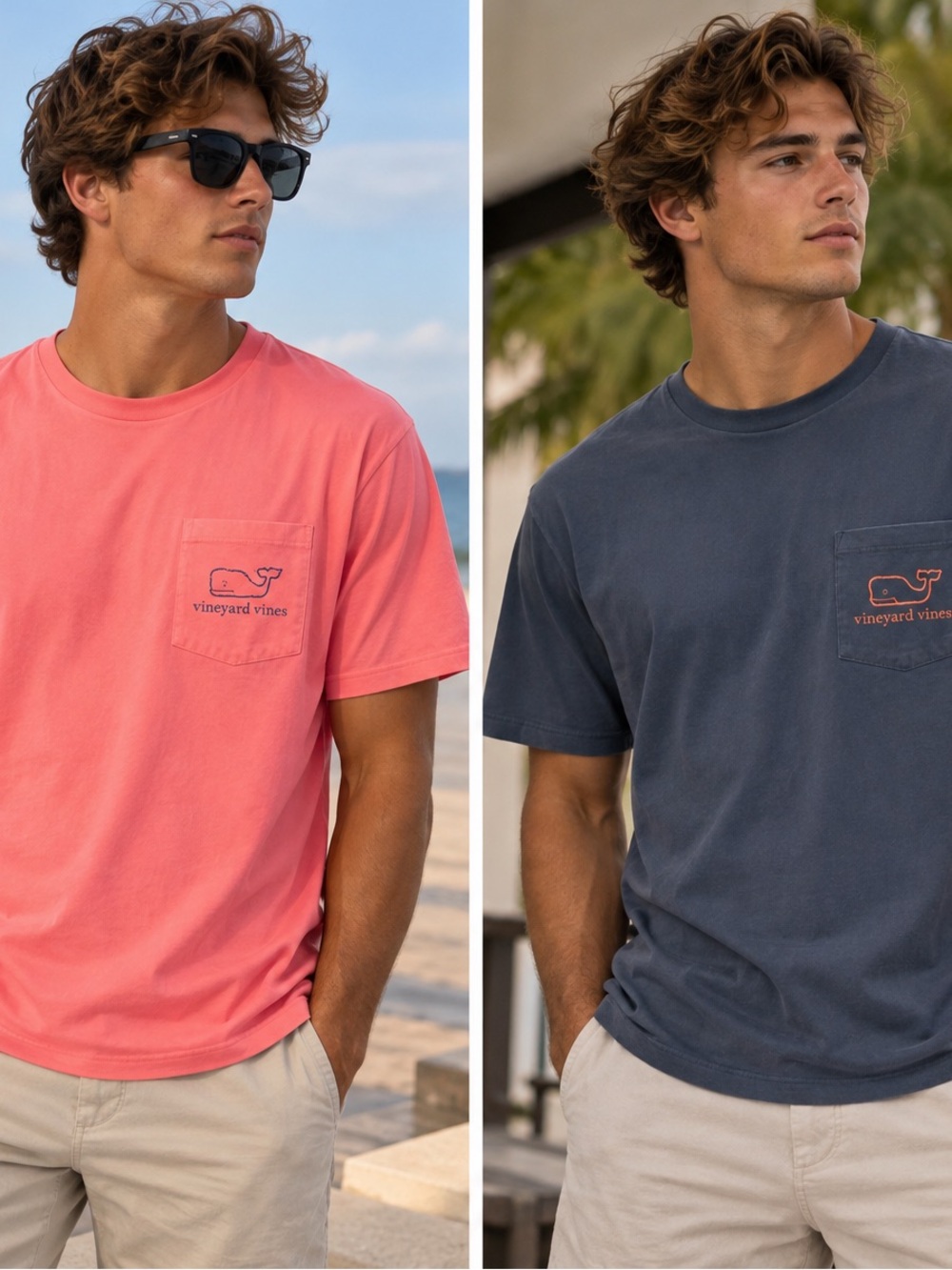 Vineyard Vines Men’s XL T-Shirt Bundle Vintage Wash Pocket Tees